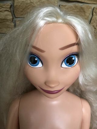 Disney Princess My Size Elsa 36” Life Size Frozen Doll 3 Feet Tall - NO CLOTHES 2