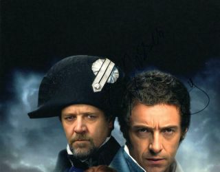 Russell Crowe & Hugh Jackman Cast Signed Autograph 11x14 Photo - Les Miserables