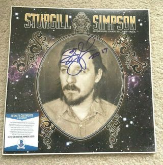 Sturgill Simpson Signed Metamodern Sounds In Country Music Album Vinyl Rare Bas