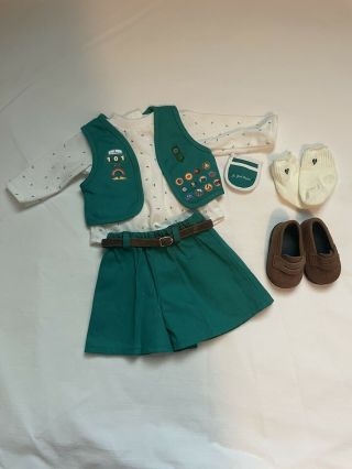 American Girl Doll Of Today Girl Scout Uniform Outfit,  Very Gently