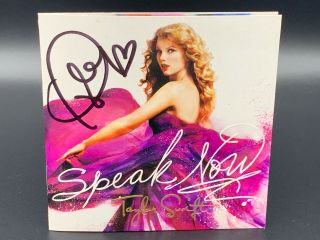 Taylor Swift Autographed Speak Now Cd Booklet Jsa Hand Signed