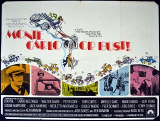 Monte Carlo Or Bust 1969 Peter Cook,  Terry - Thomas Ronald Searle Uk Quad Poster