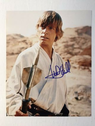 Mark Hamill Signed 8x10 Star Wars Photo Luke Skywalker Autograph Authentic