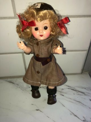 1958 Terri Lee Ginger Doll Brownie Girl Scout 8 " With Tagged Outfit Vogue Ginny