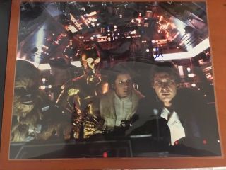 Carrie Fisher /harrison Ford Star Wars Signed 8x10 Photo Autograph Auto