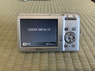Nikon Coolpix S200 Antique Digital Camera W/ Battery