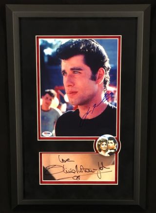 Grease John Travolta And Olivia Newton John Signed Psa Autographed Signature