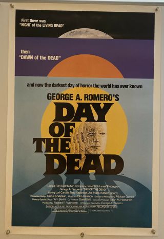 Day Of The Dead Us One Sheet Film Poster Rolled Romero 1985 Violence