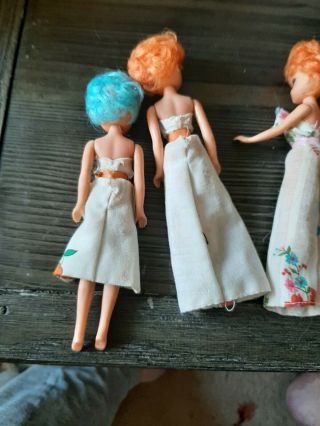 Vintage Dolls.  Colored Hair Is All I Know About Them.