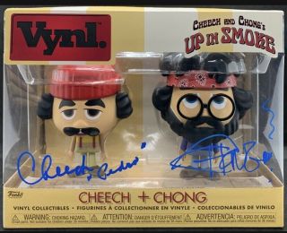 Cheech And Chong Autographed Up In Smoke Vynl W “pedro & Joint Sketch” Beckett