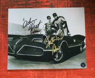 Adam West & Burt Ward Hand Signed Autograph 8x10 Photo Batman