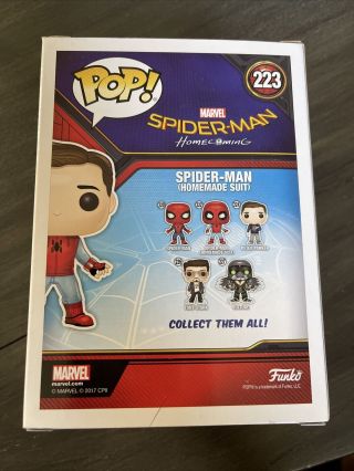 Tom Holland SpiderMan Autographed Signed Funko 223 Pop Authentic BAS Beckett 5