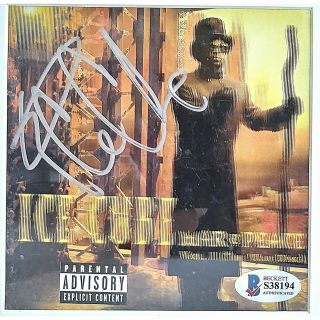 Ice Cube Signed War and Peace Framed CD Compact Disc Cover Beckett BAS Autograph 3