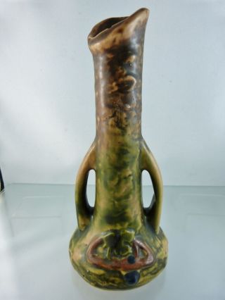 Imperial I Single Bud Vase 31.  9 " By Roseville Pottery Usa 1916