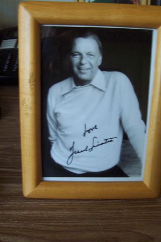 Frank Sinatra Autograph Signed Photo From Doyle In Nyc Framed