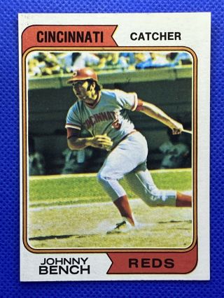 1974 Topps Johnny Bench Ex - (hof) Cincinnati Reds 10 Baseball Card