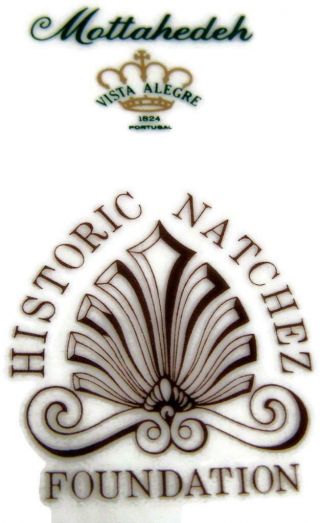 Vista Alegre Mottahedeh Historic Natchez Foundation Heart Shaped Shell Tray Dish 3