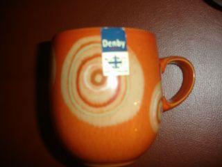 1 Denby Fire Chilli Large Curve Mug Replacement Cup Pottery Stoneware China