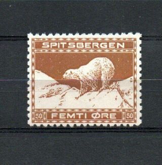 015.  Norway Local Post 1913 Spitsbergen Mnh