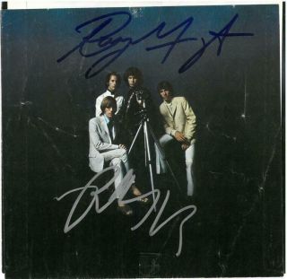 Manzarek/krieger Signed The Doors Auto 45 Record Sleeve Psa/dna Ad14902