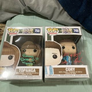 Ben Savage And Danielle Fishel Signed Funko Pops