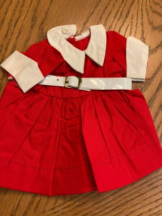 Terri Lee Red School Dress With White Belt,  Tagged And