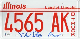 Daniel Stern Signed Home Alone License Plate Autograph Marv Beckett Bas 4