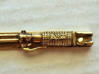 Vintage Gold - Tone Airco Cutting Torch Tie Bar/Clip,  2.  5 