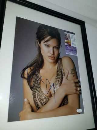 Angelina Jolie Sexy Cleavage 11x14 Authentic Autograph Jsa Certified