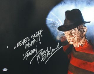 Robert Englund Nightmare On Elm St " Never Sleep Again " Signed 16x20 Photo Bas