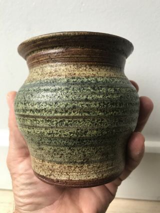 Dennis Vibert Pottery Earthenware Vase,  Signed