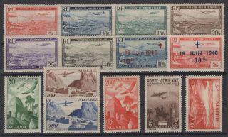 Cg141798/ French Algeria - Airmail / Lot 1946 – 1957 Mnh Cv 107 $