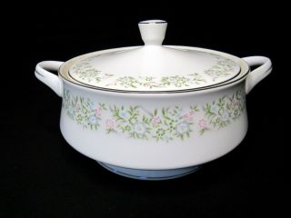 Vintage Taihei Sterling Fine China Japan Springtime Covered Vegetable Bowl W/lid
