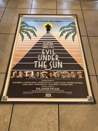 Agatha Christie Evil Under The Sun Movie Quad (1982)
