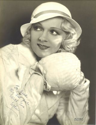 Esther Muir Inscribed Photo By Max Munn Autrey To Hal Roach Studios Film Editor