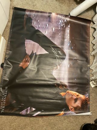 Supernatural Jensen Ackles 6 Foot Convention Banner Poster Signed