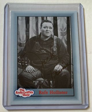 Jack Prince Rafe Hollister The Andy Griffith Show Signed Autograph Card Rare