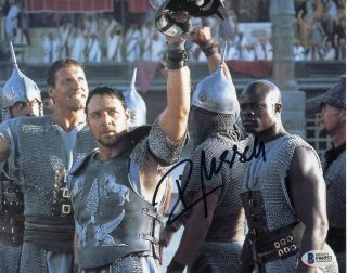 Russell Crowe Gladiator Maximus Signed 8x10 Photo Beckett Bas Authentic Auto