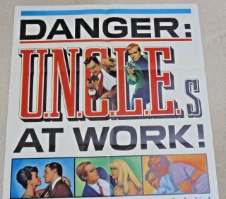 TO TRAP A SPY /THE SPY WITH MY FACE CINEMA US ONE SHEET POSTER 1966 U.  N.  C.  L.  E 2