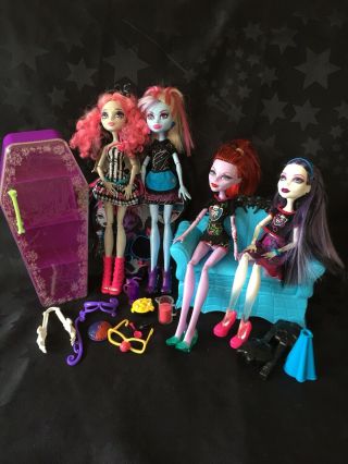 Monster High - Doll Bundle - Rochelle,  Abbey,  Operetta,  Spectra