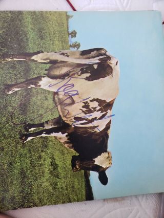 Roger Waters Signed Autographed " Pink Floyd - Atom Heart Mother " Lp With Photo