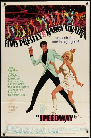 Speedway Film / Movie Poster - Elvis Presley / Nancy Sinatra