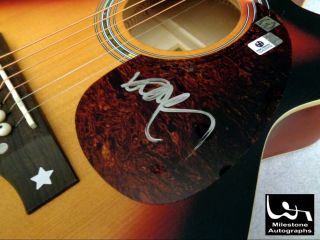 WILLIE NELSON Autographed Signed Acoustic Guitar w/ GA - 3