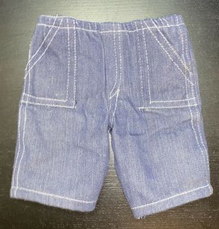 Vintage 1983 Cabbage Patch Kids Doll Clothes Blue Jean Pants Real Denim