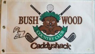 Chevy Chase Signed Bushwood Country Club Caddyshack Flag Jsa