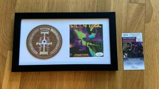 Billy Idol Signed Cyberpunk Cd Cover Framed Jsa