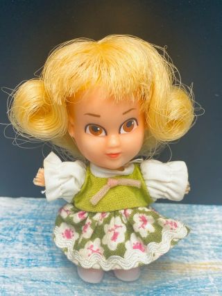 Vintage1967 Hasbro Storykins Goldilocks Doll Kiddle Type Doll With Dres