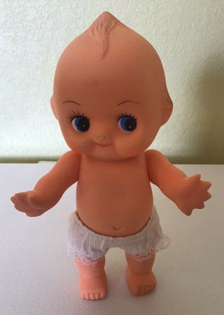 Vintage Kewpie Doll Cupie Baby Soft Rubber Vinyl Plastic Toy Cutie Doll 8 "