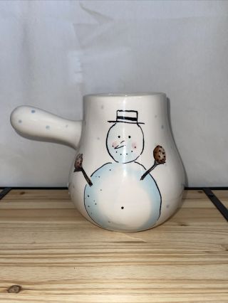 Rae Dunn By Magenta “let It Snow” Snowman Cocoa Pot 2019