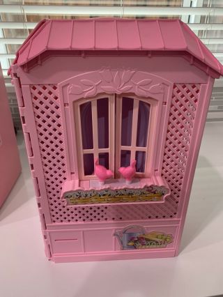 Barbie Pink Portable Fold Up Magi - Key Doll House Cottage by Mattel 2000 3